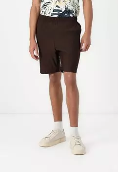 Шорты JPSTKARL INTERLUDE PLISSE Jack & Jones, темно-коричневый