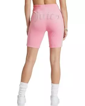 Шорты Juicy Couture Biker Shorts with Bling, цвет Hot Hot