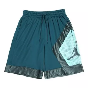 Шорты jumpman ромбовидная сетка сращивание баскетбольные шорты Air Jordan, синий