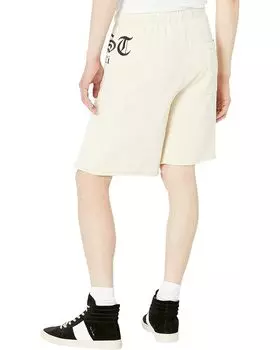Шорты Just Cavalli Gothic Logo Jogg Shorts, слоновая кость
