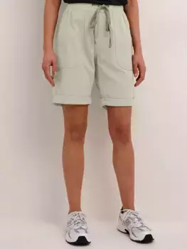 Шорты KAFFE Naya Elastic Waist Cotton, цвет seagrass