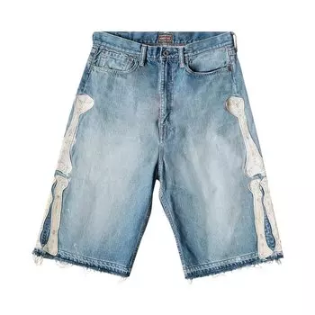 Шорты Kapital Bone Denim Shorts, синий