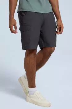 Шорты карго Atlantis из органического материала с животным принтом Animal, серый