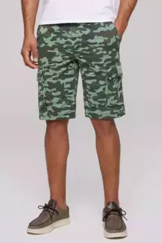 Шорты карго CAMP DAVID с завязками по низу брюк, зеленый