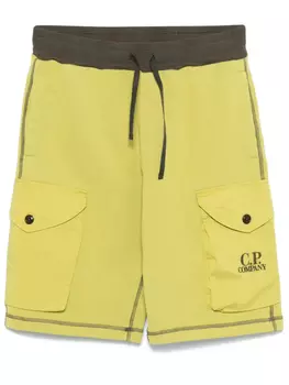 Шорты карго CP Company Diagonal Fleece C.P. Company, зеленый