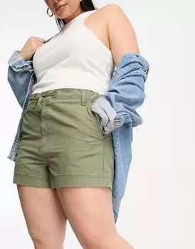 Шорты карго цвета хаки ASOS DESIGN Curve ASOS