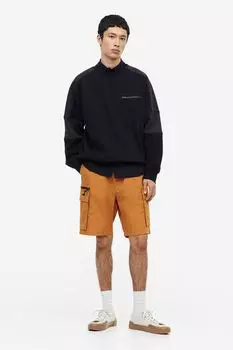 Шорты карго длиной до колена, стандартного кроя H&M