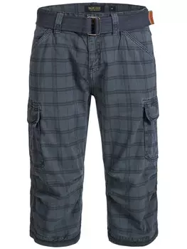 Шорты-карго INDICODE JEANS Regular Cargo Pants 70-175 Nicolas Check, темно-синий