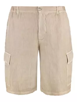Шорты-карго из 120% льна Lino 120% Lino, нейтральный