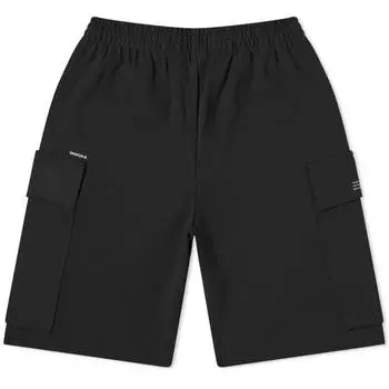 Шорты карго из двойного джерси Pangaia, черный