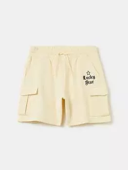 Шорты-Карго из флиса с принтом Ovs, цвет light beige