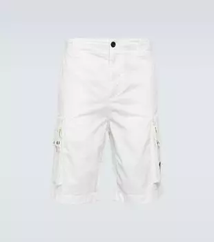 Шорты карго из хлопкового твила C.P. Company, белый