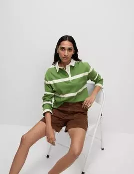 Шорты-карго из хлопковой смеси Marks & Spencer, цвет Conker