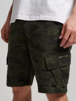 Шорты-карго из органического хлопка Superdry, перекрашенный камуфляж