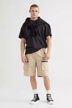 Шорты карго из рипстопа Relaxed Fit H&amp;M, светло-бежевый
