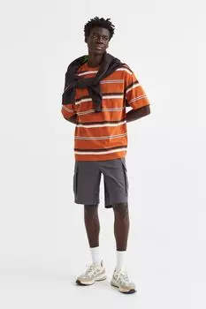 Шорты карго из твила стандартной посадки H&amp;M, серый