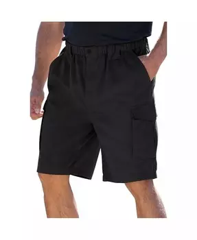 Шорты-карго KingSize для мужчин, больших и высоких, Renegade 9 дюймов, с эластичной талией Boulder Creek, черный