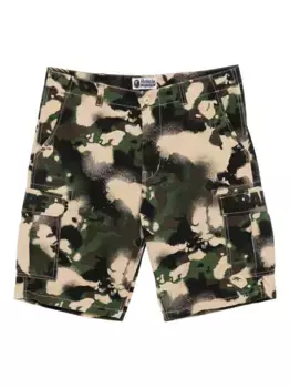 Шорты карго Map Camo A BATHING APE, зеленый
