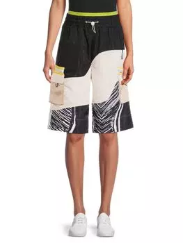 Шорты - Карго MARRISA WILSON NEW YORK Sonia Coloblock, black / beige