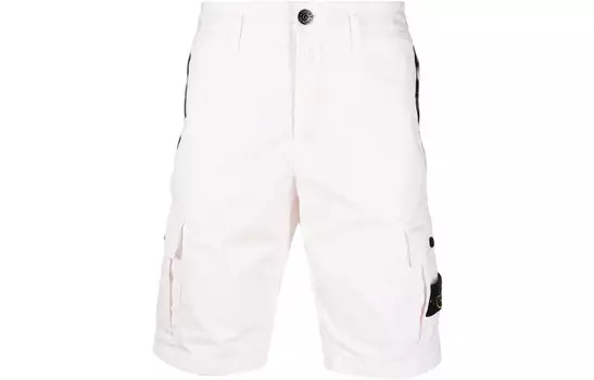 Шорты-карго мужские белые Stone Island, белый