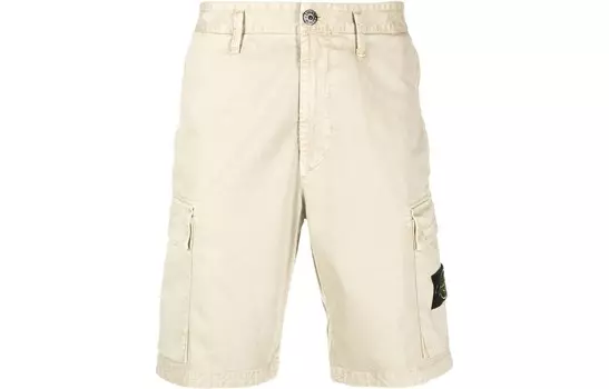 Шорты карго мужские бежевые Stone Island, бежевый