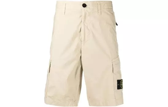 Шорты-карго мужские цвета хаки Stone Island, хаки