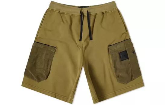 Шорты-карго мужские Оливковые Stone Island, оливковый