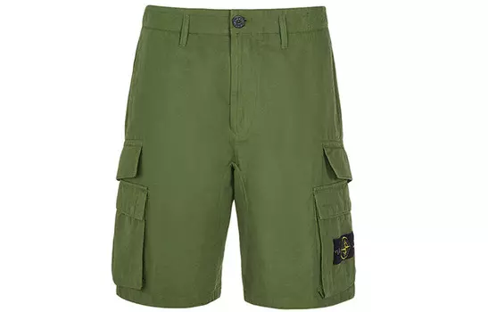 Шорты-карго мужские Оливковые Stone Island, оливковый