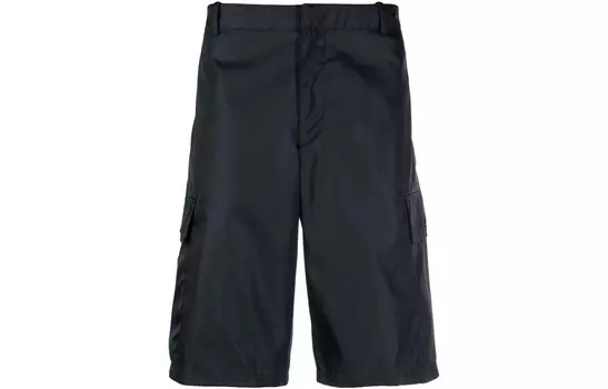 Шорты-карго мужские темно-синие Prada, синий