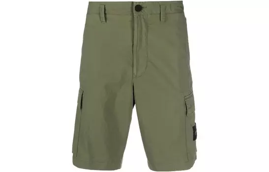 Шорты-карго мужские зеленые Stone Island, зеленый