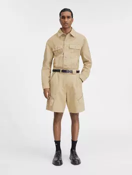 Шорты-карго на молнии JACQUEMUS The Marrone shorts, бежевый