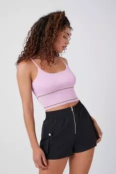 Шорты-карго на молнии спереди Forever 21, черный