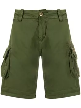 Шорты карго по колено Alpha Industries, зеленый