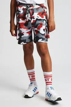 Шорты карго с камуфляжным принтом 'Revolve' Beat Boyz Club, красный