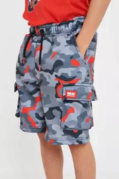 Шорты карго с камуфляжным принтом «Revolved» Beat Boyz Club, красный