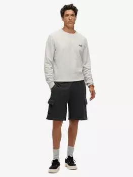 Шорты-карго с контрастной строчкой Superdry, цвет Washed Black