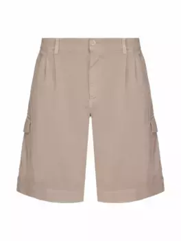 Шорты карго с логотипом Dolce&Gabbana, бежевый