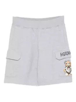 Шорты-карго с мишурой Moschino, серый