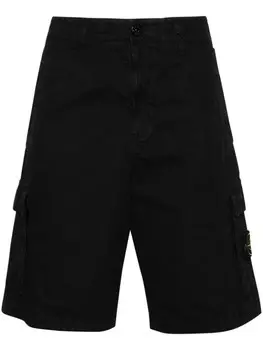 Шорты карго с нашивкой Compass Stone Island, черный
