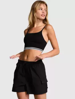 Шорты-карго с парашютом Pink, черный