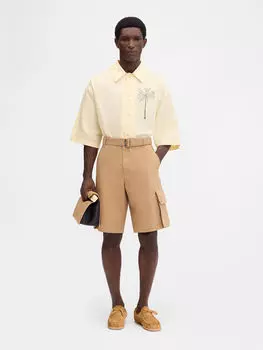 Шорты-карго с поясом JACQUEMUS The cargo bermuda shorts, кэмел