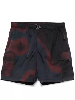 Шорты карго с принтом Ombr Lacoste, синий