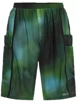 Шорты-карго с принтом Y-3, зеленый