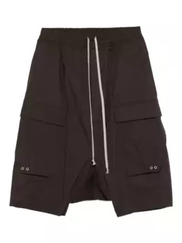 Шорты-карго с завязками Rick Owens, коричневый