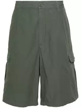 Шорты карго со складками EMPORIO ARMANI, зеленый
