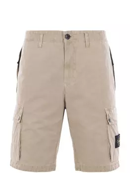 Шорты-карго Stone Island из хлопка, коричневый