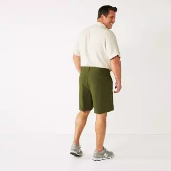 Шорты карго традиционной кроя Big & Tall Tech Sonoma Goods For Life, темно-зеленый