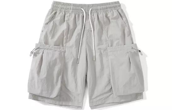 Шорты-карго унисекс BIENKIMIIYE, туманно-серый