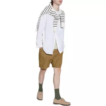 Шорты-карго унисекс светло-коричневые Uniqlo, коричневый