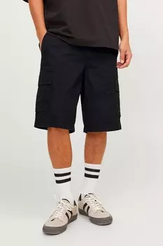 Шорты карго в практичном стиле Jack & Jones, черный